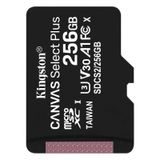 Paměťová karta microSDXC Kingston Canvas Select Plus 256GB, Class 10 / UHS-1 U1