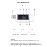 KEWEISI KWS-V30 USB tester napätia, prúdu a kapacity s IPS displejom