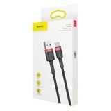 USB-A na USB-C kabel Baseus Cafule 18W 3A (0.5m) červený CATKLF-D91