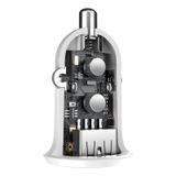 Nabíjecí adaptér do auta Baseus Grain Pro 24W, 2.4A, 2x USB-A (bílý)