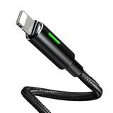 MCDODO nabíjecí datový kabel Lightning 8pin Apple smart LED 1.2m černý