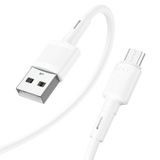 USB-A na microUSB kabel Hoco X83 18W, 2.4A (1m) bílý