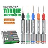 RELIFE RL-724A Precision 5-Piece Torque Screwdriver Set for Mobile Phones and Tablets