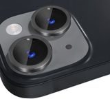 NORTHJO Sada pro iPhone 15 / 15 Plus – Tvrzené Sklo na Objektiv Fotoaparátu s Kovovým Kroužkem – Černé