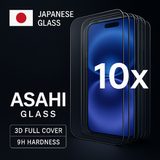 Mobilis Tempered Glass Screen Protector for iPhone X / XS / 11 Pro (Japanese Asahi 3D) (Pack of 10)