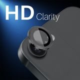 NORTHJO Camera Lens Glass for iPhone 16e – Tempered Glass with Metal Ring – Black