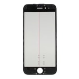 Apple iPhone 6 krycí náhradní sklo černé včetně OCA rámečku a LCD polarizační vrstvy