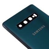 Samsung Galaxy S10 zadní kryt baterie osázený včetně krytky fotoaparátu zelený G973
