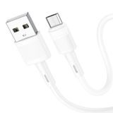 USB-A na microUSB kabel Hoco X83 18W, 2.4A (1m) bílý