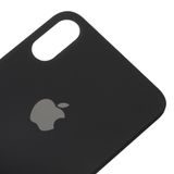 Apple iPhone X zadný sklenený kryt batérie čierny s väčším otvorom pre kameru