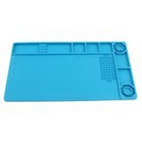 Blue Silicone Anti-Heat Mat with Magnetic Boxes