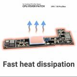 2UUL SC09 – 50 pcs of insulating and thermally conductive pads for PCB, BGA, and CPU chip repairs in mobile phones