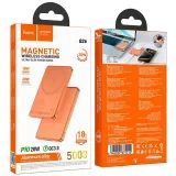 Powerbanka HOCO Q26 5000 mAh, 20 W PD, MagSafe, bezdrôtové nabíjanie, oranžová
