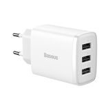 Nabíjecí adaptér Baseus Compact Quick Charger, 3x USB, 17W