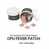 2UUL SC09 – 50 pcs of insulating and thermally conductive pads for PCB, BGA, and CPU chip repairs in mobile phones