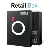 NORTHJO Camera Lens Glass for iPhone 16e – Tempered Glass with Metal Ring – Black