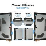 Microsoft Surface Pro 7 LCD Display Touch Glass (LP123WQ1)