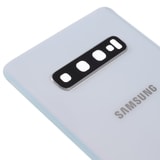 Samsung Galaxy S10 zadní kryt baterie osázený včetně krytky fotoaparátu bílý G973