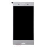 Sony Xperia XZ Premium LCD displej dotykové sklo komplet přední panel stříbrný G8142/G8141