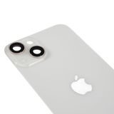 White Rear Battery Cover for iPhone 14 with Camera Lens Cover