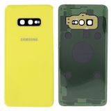 Samsung Galaxy S10e zadní kryt baterie včetně krytky fotoaparátu světle žlutý G970