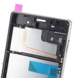 Sony Xperia Z3 LCD displej bílý včetně rámečku komplet stříbrný D6603