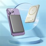 Powerbanka HOCO Q26 5000 mAh, 20 W PD, MagSafe, bezdrátové nabíjení, oranžová