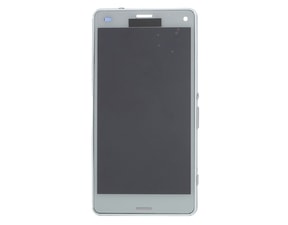 Sony Xperia Z3 Compact LCD displej včetně středního rámečku telefonu D5803 bílá
