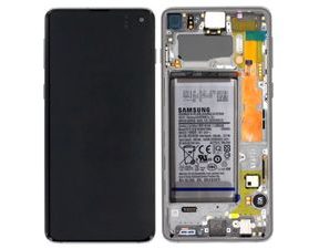 Samsung Galaxy S10 G973 LCD displej Amoled dotykové sklo + baterie (Service Pack) černý