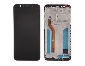 Asus Zenfone Max Pro (M1) LCD displej dotykové sklo komplet přední panel černý včetně rámečku ZB601KL ZB602KL