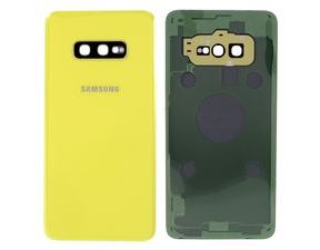 Samsung Galaxy S10e zadní kryt baterie včetně krytky fotoaparátu světle žlutý G970