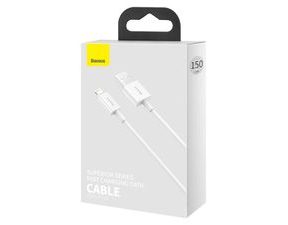 Kabel Baseus Superior Series Cable USB-A na Lightning 2.4A 1m bílý