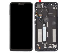 LCD displej Xiaomi Mi 8 Lite dotykové sklo přední panel černý včetně rámečku