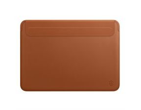Kožený obal MacBook Pro 2016/2017/2018/2019/2020/M1 tenké pouzdro WIWU hnědé