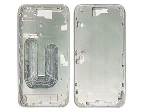Středový rámeček housing iPhone 16 (bílý)