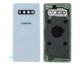 Samsung Galaxy S10 zadní kryt baterie osázený včetně krytky fotoaparátu bílý G973