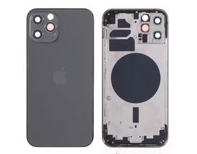 Apple iPhone 12 Pro zadní kryt baterie včetně středového rámečku černý/šedý