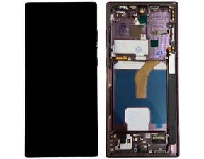 Samsung Galaxy S22 Ultra S908B LCD Display Touchscreen (A+ OLED with Frame) Burgundy