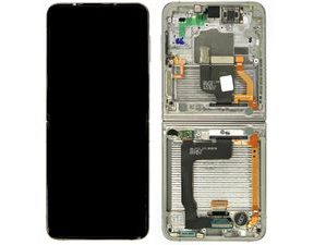 Samsung Galaxy Z Flip 4 F721B LCD displej dotykové sklo originální (Service Pack) vnitřní Silver/White