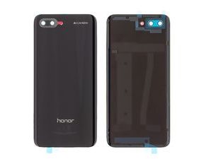 Honor 10 battery cover housing with camera lens glass Black (Service Pack)