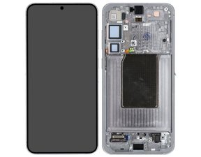 Samsung Galaxy S25+ S936B LCD Display with Touch Glass, Original (Assembled Service Pack), Silver Shadow/Light Grey
