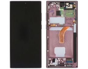 Samsung Galaxy S22 Ultra 5G S908 LCD Display Touchscreen Original (Assembled Service Pack) Burgundy