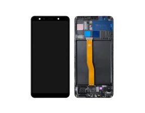 Samsung Galaxy A7 2018 LCD displej dotykové sklo včetně rámu A750