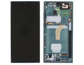 Samsung Galaxy S22 Ultra 5G S908 LCD Display Touchscreen Original (Assembled Service Pack) Green