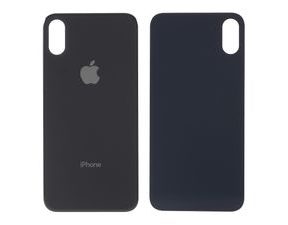 Apple iPhone XS zadní kryt baterie černý s větším otvorem na kameru