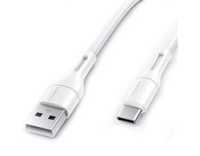 USAMS U68 datový a nabíjecí USB-C kabel 2A bílý