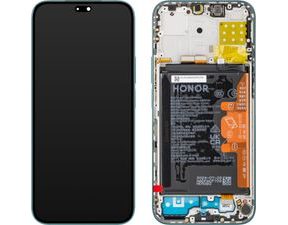 Honor 200 Lite LCD Display Touch Glass + Battery Original (Service Pack) Cyan Lake