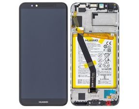 Huawei Y6 Prime 2018 LCD touch screen digitizer with frame Black (Service Pack)