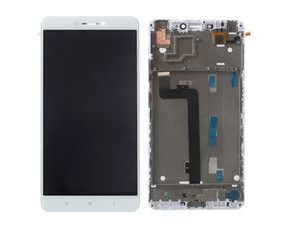 Xiaomi Mi Max LCD displej dotykové sklo bílé + střední kryt rámeček
