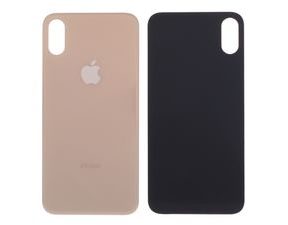 Apple iPhone XS battery housing glass cover (Enlarged Camera Lens Hole) Golden